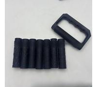 Nine Piece Patterned Roller Collection For Creating Realistic Terrain On Modeling Clay Using 3d Printed Precision Tools Rose (Black)