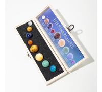 Nine Planets Solar System Model crystal Ball Natural Crystal Gemstone Marble Desktop Decoration Healing Crystal Ball Celestial Creative Gift