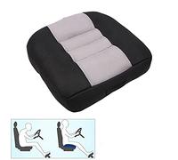 Nine River Car Booster Seat Cushion Raise The Height for Short People Driving Hip (Tailbone) and Lower Cack Fatigue Relief Suitable for Trucks, Cars, SUVs, Office Chairs, Wheelchairs (Black and Gray)