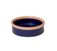 NINE ROD Ceramic Bowl Coral/ Dark Blue