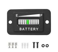 NInE-ROnG 12/24V 36V 48V Battery Indicator Meter Gauge,Waterproof IP68,Lead Acid Battery Capacity Meter Use for Golf Cart,Fork Lifts,Star Car(BI003-1) (36V)