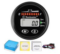 NInE-ROnG 12V 24V 36V 48V Battery Fuel Indicator, Battery Capacity Voltmeter, Maintenance Hour Display, with Backlight Use for Lead Acid Batteries Gel Batteries LiFeO4