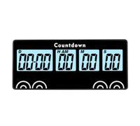 NInE-ROnG 9999 Days Countdown Timer with Reusable Magnet Digital Alarm Loud Clock Bedside Reminder, Kitchen Countdown Timer for Event Reminder Baby Retirement Cooking Pregnancy Christmas (bllack）