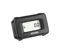 NInE-ROnG AC/DC Hour Meter, Digital Engine Hourmeter Gauge 5-35V, Non-Resettable Runtime Tracker for Boat Marine ATV UTV Tractor Generator Mower Motorcycle Golf Cart Outboard Equipment Maintenance Log