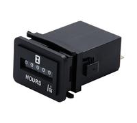 NInE-ROnG DC 6-80V Mechanical Hour Meter for Ride-On Mower, Tractor & UTV