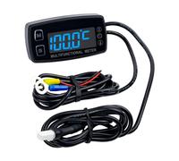 NInE-ROnG Digital Hour Meter Tachometer Temperature Meter Gauge Engine Maintenance Reminder Use for Lawn Tractor Lawn Mower Outboard Motor Dirtbike Generator Paramotor