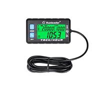 NInE-ROnG Digital Tach/Hour meter/Tachometer with Backlight Replaceable Battery Alert RPM Maintenance Reminder Waterproof for Generator Snowblower Lawn Mower Motorcycle
