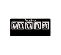 NInE-ROnG Retirement Timer 9,999 Days Digital Countdown Clock Loud Alarms, Replaceable Battery Operated Magnetic Adsorption, for Event Reminder, Wedding (Black)