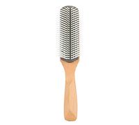Nine Row Comb Hair Styling Scalp Massage Comb Wood Nylon Professional for Home USE