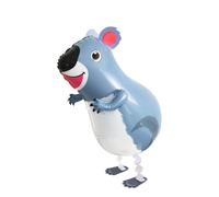Nine San 1 x 62 x 40 cm Multicolored (Grey, Black) Foil Koala Balloon, 3D Shape, Stands Up, Unisex Kids, Birthday, Christening