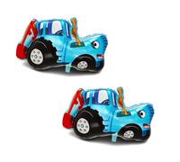 Nine San 2 Pack Tractor Balloons, Tractor, Foil, Farm, Truck, Excavator, Birthday Decoration