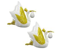 Nine San Stork Foil Balloon Birth Stork Balloons Baby Shower Stork Balloon Gift Baby Shower Party Decoration Pack of 2