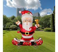 Nine San Walking Christmas Santa Balloons Standing Santa Foil Balloon with Wheels Christmas Balloon Walker Xmas Party Birthday Decoration