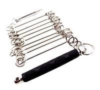 Nine-Section Whip Stainless Steel 49.21inch, Handmade Chinese Martial Arts Tool for Men Women Children - Kungfu Performing Whip