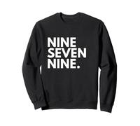 NINE SEVEN NINE Area Code 979 College Station TX Texas USA Sweatshirt