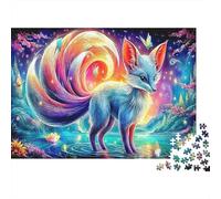Nine-tailed Fox 100% Recycled Cardboard Fox with Spiral Tail 1000Pc Jigsaw Puzzle Adults Fun Activity for Rainy Days 52x38cm/1000pcs