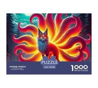 Nine-tailed Fox, 1000-piece Jigsaw Puzzle, Exciting Problem Based Competition Fostering Determination Adaptability Quick Thinking, Enjoyable Social Pastime Encouraging Performance Driven Participation