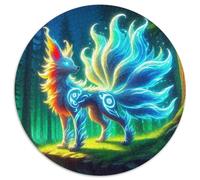 Nine-tailed Fox 1000 Piece Jigsaw Puzzle for Kids And Adults Animal Theme Brainteasing Jigsaws Challenge Games Creativity & Gift Giving 1000pcs (67.5x67.5cm)