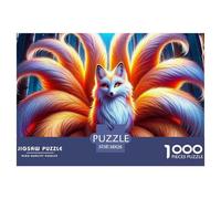 Nine-tailed Fox, 1000-piece Jigsaw Puzzle, Immersive Cognitive Challenge Offering Stress Relief Satisfaction Accomplishment, Excellent Wall Display Artwork Once Completed, Appropriate for Teens Adults