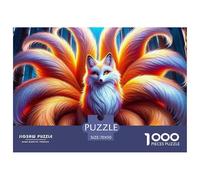 Nine-tailed Fox, 1000-piece Jigsaw Puzzle, Immersive Solo Challenge Encouraging Deep Focus Discipline Visual Analysis, Rewarding Personal Pastime Delivering Satisfaction Progress Pride, Suitable for A