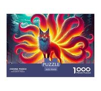 Nine-tailed Fox, 1000-piece Jigsaw Puzzle, Immersive Solo Challenge Encouraging Deep Focus Discipline Visual Analysis, Rewarding Personal Pastime Delivering Satisfaction Progress Pride, Suitable for A