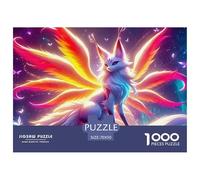 Nine-tailed Fox, 1000-piece Jigsaw Puzzle, Satisfying Creative Diversion Enhancing Mood Confidence Accomplishment, Pleasant Home Based Entertainment Suitable for Quiet Nights Weekends, Suitable for Ag