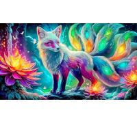 nine-tailed-fox 1000 Piece Jigsaw Puzzles for Adults Educational Games Jigsaw Puzzle Home Decoration for Adults and Kids Age 12 Years Up 38x26cm/1000pcs
