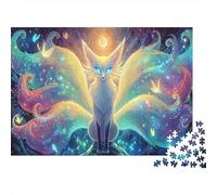 Nine-tailed Fox 1000 Piece Nine-Tailed Fox Art Print Jigsaw Puzzle for Adults And Kids Challenging Games 1000 Pieces Fun, Challenging & Brainteasing Adults Birthday Gifts 70x50cm/1000pcs