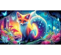 nine-tailed-fox 1000 Pieces Challenging Puzzles Recycled Paper Jigsaw Puzzle for Adults Wall Decoration and Gifts 38x26cm/1000pcs