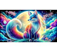 nine-tailed-fox 1000 Pieces Jigsaw Puzzle for Age 12 Years Kids Decoration 100% Recycled Cardboard 75x50cm/1000pcs