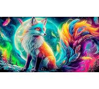 nine-tailed-fox 1000 Pieces Jigsaw Puzzles for Adults Challenging Game Jigsaw Puzzle Home Decors for Men Women Elders Seniors 75x50cm/1000pcs