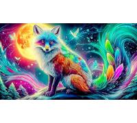 nine-tailed-fox 1000 Pieces Jigsaw Puzzles for Adults Educational Games Jigsaw Puzzle Home Decors for Adults and Kids Age 12 Years Up 38x52cm/1000pcs