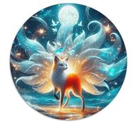 Nine-tailed Fox 1000 Pieces Jigsaw Puzzles For Adults Family Challenge Toys Stress Relieving Entertainment Cultivate The Spirit of Teamwork for Men, Women, Elders, Seniors 1000pcs (67.5x67.5cm)