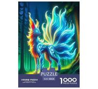 Nine-tailed Fox 1000 Pieces Jigsaw Puzzles with Paper Art Home Decors for Adults And Kids Age 12 Years Up Stunning Puzzle 38x26cm/1000pcs