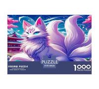 Nine-tailed Fox 1000 Pieces Jigsaws for Adults Art Colorful DIY Craft Beautiful Home Decoration Uncover The Puzzle 38x26cm/1000pcs
