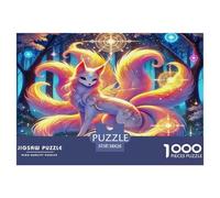 Nine-tailed Fox 1000pc Jigsaw Puzzle Ultra Difficult Stress Relief Puzzle Made in UK Missing Piece Guarantee 100% Recycled 38x26cm/1000pcs