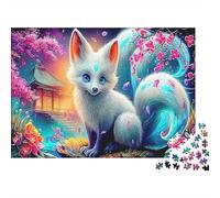 Nine-tailed Fox_3 (2) Puzzle Two Cute Cats in Vivid Art 1000 Piece Educational Game Cha