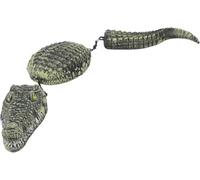 nine-tailed fox 32.9Inch Floating Alligator, 3 Segmented Floating Pool Float, Realistic Alligator Float for Pool, Outdoor Garden Decor & Prank, Duck Deterrents for Pools