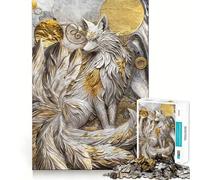 Nine Tailed Fox Elegance Jigsaw Puzzle for Teenagers 1000 Pieces Strong Logic Toy Quiet Calm Clear Edge Elegant Gift (50x75cm)