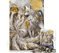 Nine Tailed Fox Elegance Jigsaw Puzzle for Teenagers 1000 Pieces Strong Logic Toy Quiet Calm Clear Edge Elegant Gift (50x75cm)
