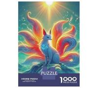 Nine Tailed Fox Fantasy Glow 1000 Piece Jigsaw Puzzle Jigsaw Puzzle for Adults Focus Calm Home Decor 70x50cm/1000pcs