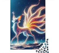 Nine Tailed Fox Fantasy Night View 1000 Piece Jigsaw Puzzle Jigsaw Puzzle for Adults Paper Relaxation Focus 52x38cm/1000pcs