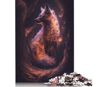 Nine Tailed Fox in Space Puzzle Jigsaws 1000 Pieces for Adults & Teenager Age 12 Years Up Christmas Eve Gifts 1000pcs (75x50cm)