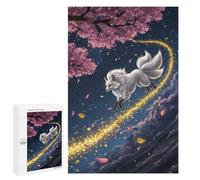 Nine-tailed Fox in Starry Night - Decorative Jigsaw for Grown-Ups, 1000 PCS, Winter Gift - for A Rewarding Weekend Challenge
