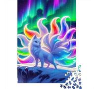 Nine Tailed Fox Jigsaw Puzzle 1000 Piece Jigsaw Puzzle Aurora 1000 Pieces Puzzle Game For Adults Family Focus Decor 70x50cm/1000pcs