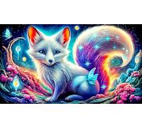 nine-tailed-fox Jigsaw Puzzle 1000 Pieces Impossible Hard Difficult Educational Games for Adults Kids Great Gift Idea 38x26cm/1000pcs
