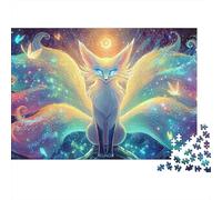 Nine-tailed Fox Jigsaw Puzzle - 500 Piece Cartoon Style Relaxing Brain Game & Premium Home Décor (For Everyone 12+)