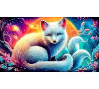 nine-tailed-fox Jigsaw Puzzles 1000 Pieces Fun and Challenging Family Game Puzzle Game Great Gift Idea for The Whole for Women, Gifts for Men 70x50cm/1000pcs