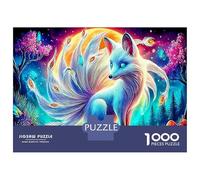 Nine-tailed Fox Jigsaw Puzzles for Adults & Kids Age 12 Years Up 1000 Pieces Fantasy Creatures Puzzle Beautiful Decoration Educational Games Great Gift 70x50cm/1000pcs