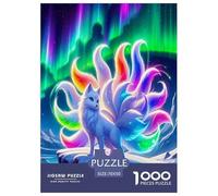 Nine-tailed Fox Jigsaw Puzzles Puzzle for Adults Kids. 1000 Pieces Whimsical Challenge Toy Educational Game Home Decoration for Educational Games Gifts 70x50cm/1000pcs